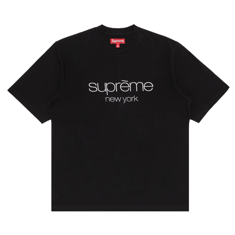 Buy Supreme Classic Logo Short-Sleeve Top 'Black' - FW23KN82