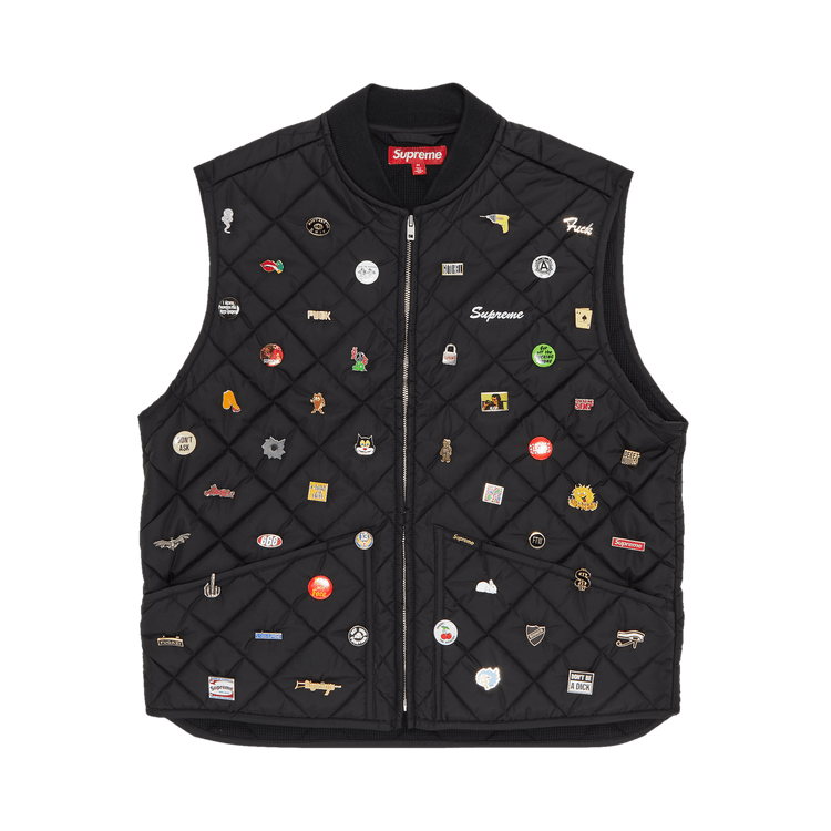 Supreme Pins Quilted Work Vest 