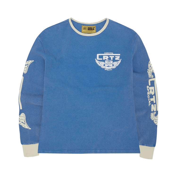 CRTZ BLUE WAFFLE LONGSLEEVE TEE Brand new never | Depop