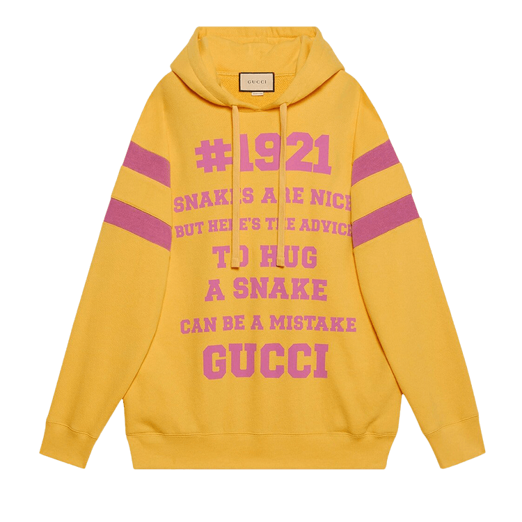 Buy Gucci 1921 Print Sweatshirt 'Honey Yellow' - 683276 XJD3E 7256