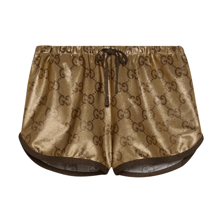 Buy Gucci Maxi GG Sparkling Jersey Short 'Camel Gold