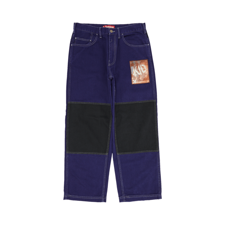 Supreme x Mark Leckey Dream English Kid Twill Panel Pants 'Navy'