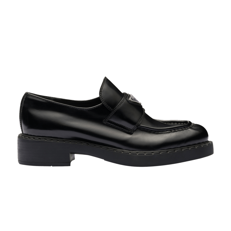 PRADA｜ (1D246M 3KY8 F0003) Black Chocolate brushed leather loafers | PRADA