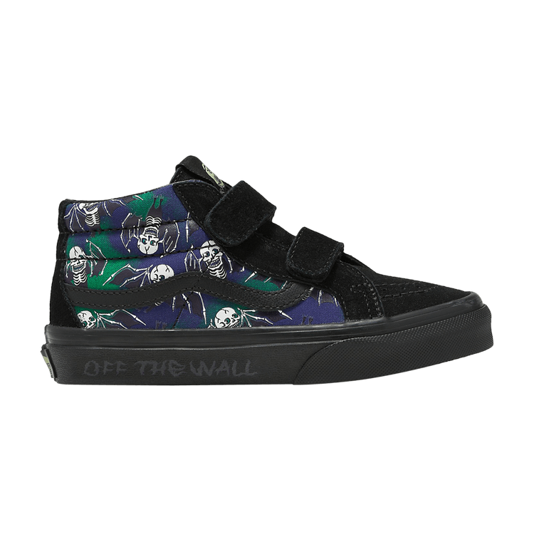 Sk8-Mid Reissue V Kids 'Glow-In-The-Dark Skull Print'