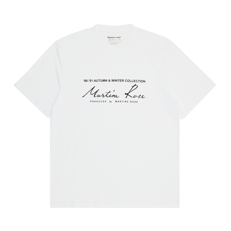 Martine Rose Classic Short-Sleeve T-Shirt - Cmr-603jc-wh - Sneakersnstuff  (SNS)
