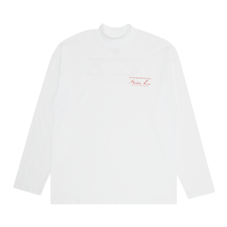 Buy Martine Rose Funnel Neck T-Shirt 'White' - CMR 605 WHIT | GOAT CA
