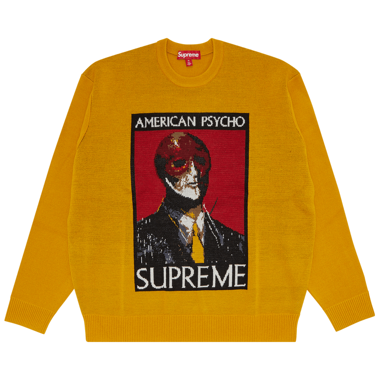 Buy Supreme American Psycho Sweater 'Yellow' - FW23SK43 YELLOW