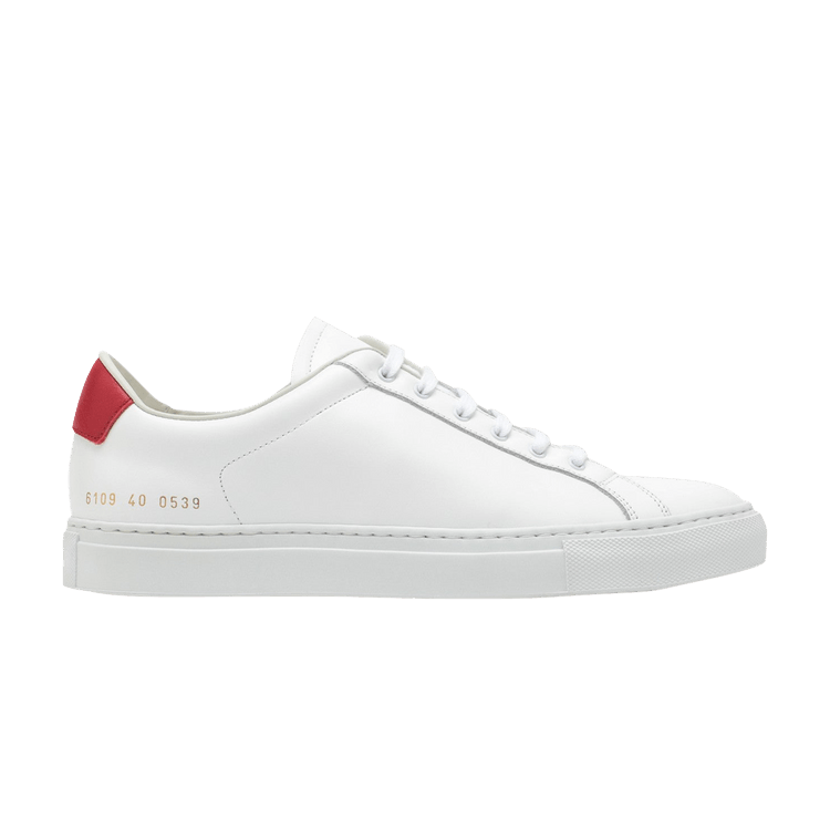 ◆Common Projects ◆ Retro Sneakers White Red 60930539 60930 Buy Common Projects Wmns Retro Low 'White Red' - 6109 0539