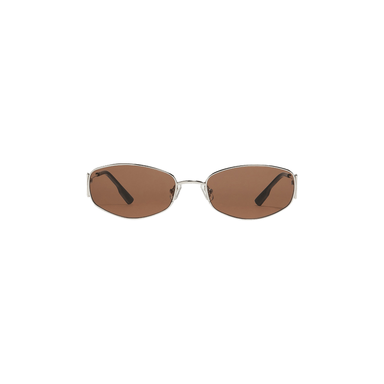 Buy Gentle Monster Moneta 02 Sunglasses 'Silver/Brown