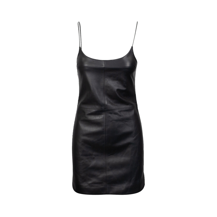 Buy Amiri Leather Slip Dress 'Black' - WLD001 001 BLAC | GOAT CA Buy Amiri Leather Slip Dress 'Black' - WLD001 001 BLAC | GOAT CA