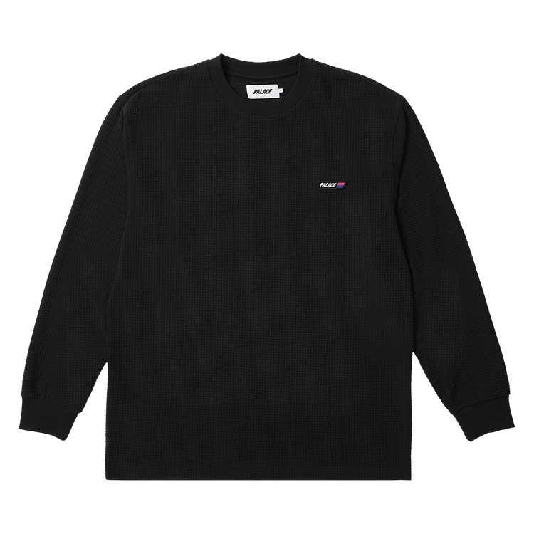Buy Palace Grid Thermal Longsleeve 'Black' - P25ES057 | GOAT