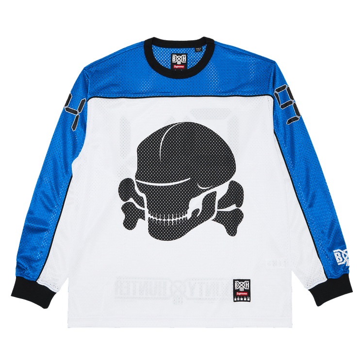 Buy Supreme x Bounty Hunter Mesh Moto Jersey 'White' - FW23KN11