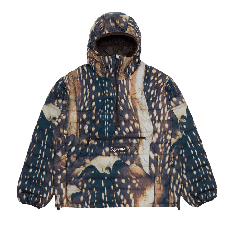 Supreme Micro Down Half Zip Hooded Pullover (FW23) - $238