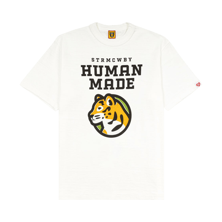 Human Made White Tiger Graphic T-Shirt White