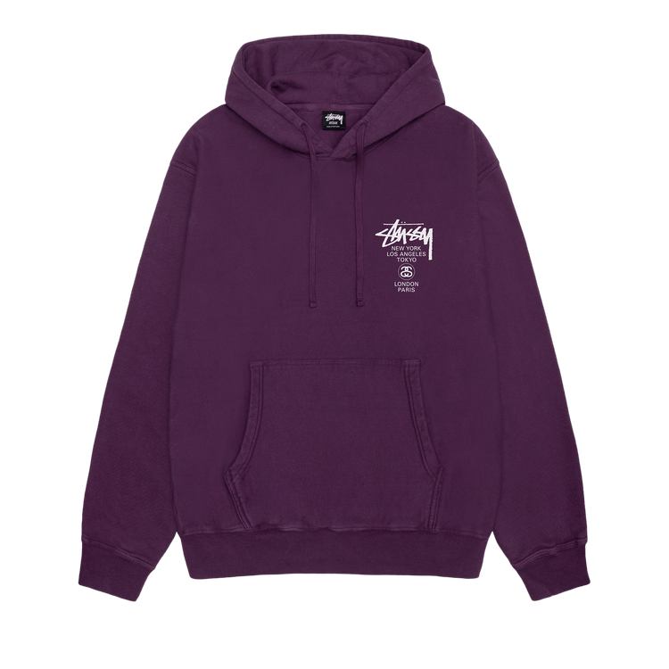 Buy Stussy World Tour Hoodie Purple 3923851 PURP GOAT SA