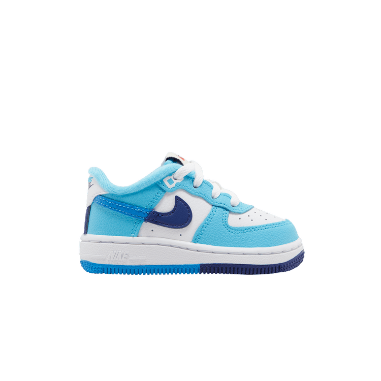 TD) Nike Force 1 LV8 2 'Split - Light Photo Blue' DX2165-100 - KICKS CREW