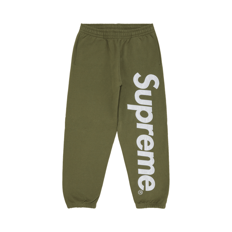 Buy Supreme Satin Appliqu  Sweatpant 'Light Olive' - FW23P104 LIGHT