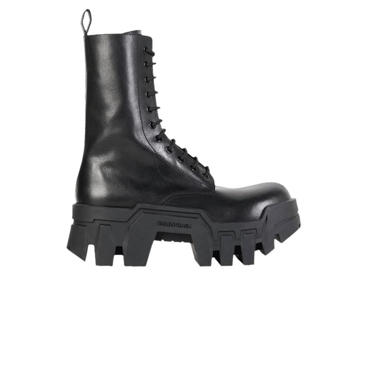 Buy Balenciaga Wmns Bulldozer Lace-Up Boot 'Black' - 671554