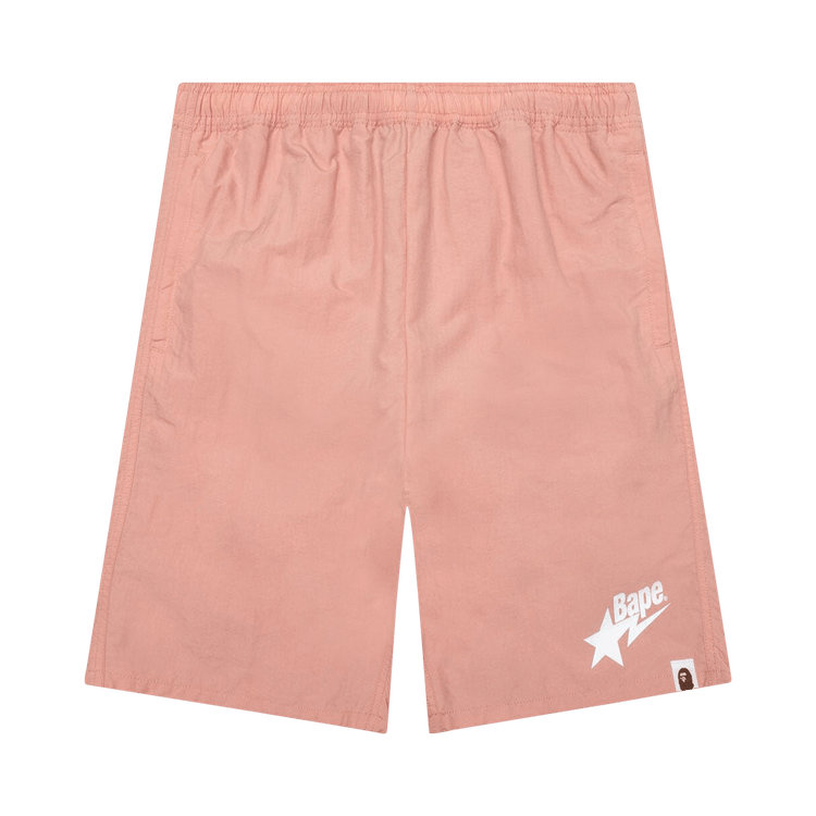 Bape shorts pink cheap