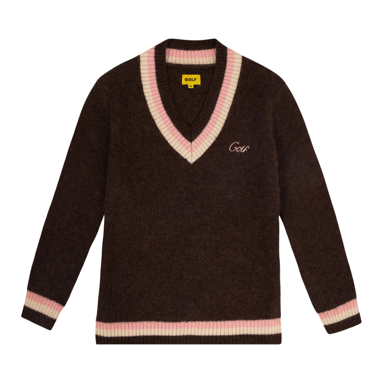 Brentwood Golf Classic Sweater M ブラウン Ultimate Merino Wool Cardigan Sweater
