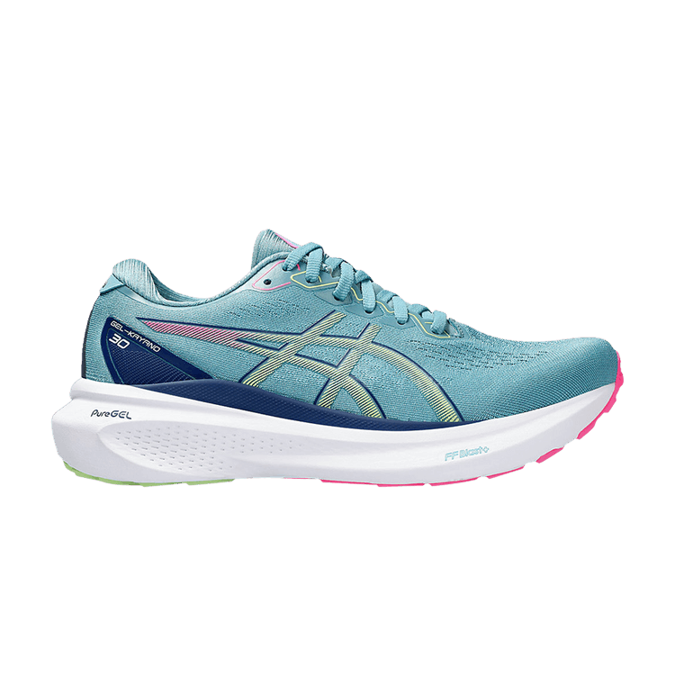 ASICS Gel-Kayano 30 Wide 'Gris Blue Lime Green' (Women's)