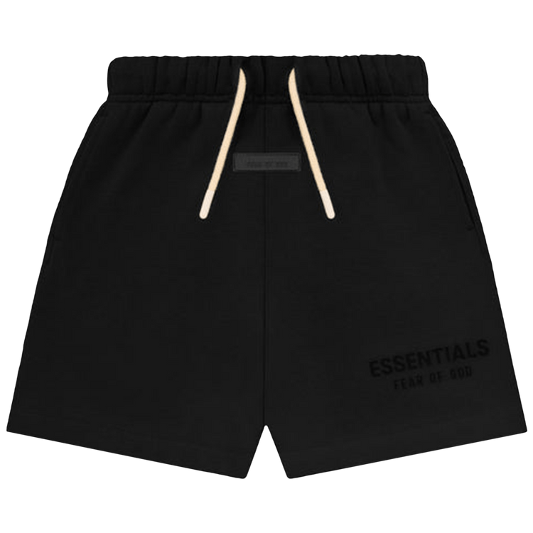 Fear of god essentials graphic sweat shorts black deals
