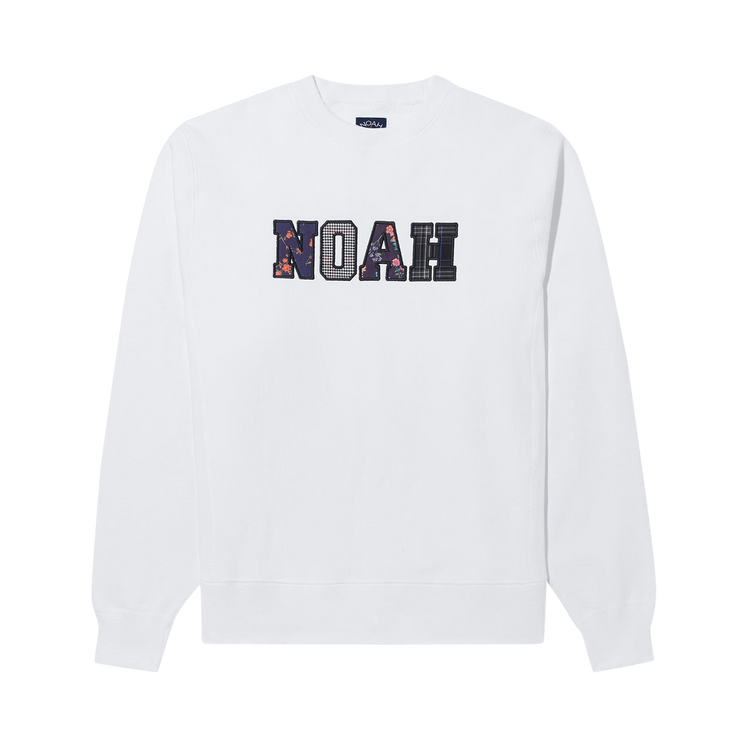 Buy Noah Appliqué Logo Crewneck 'White' - SS126FW23 WHIT | GOAT