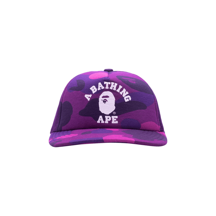 Buy BAPE Color Camo College Mesh Cap 'Purple' - 1J30 180 011