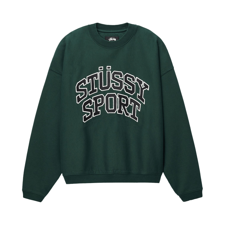 Stussy Sport Relaxed Oversized Crew 'Pine'
