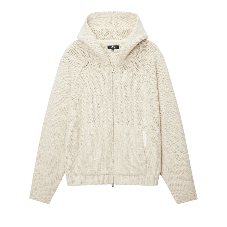 ★関税込★STUSSY★CHUNKY KNIT ZIP HOODIE★IVORY★ Buy Stussy Chunky Knit Zip Hoodie 'Ivory' - 117200 IVOR | GOAT