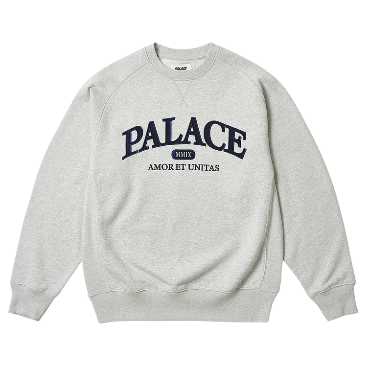 Buy Palace Unitas Crew 'Grey Marl' - P25CS117 | GOAT NL Buy Palace Unitas Crew 'Grey Marl' - P25CS117 | GOAT NL