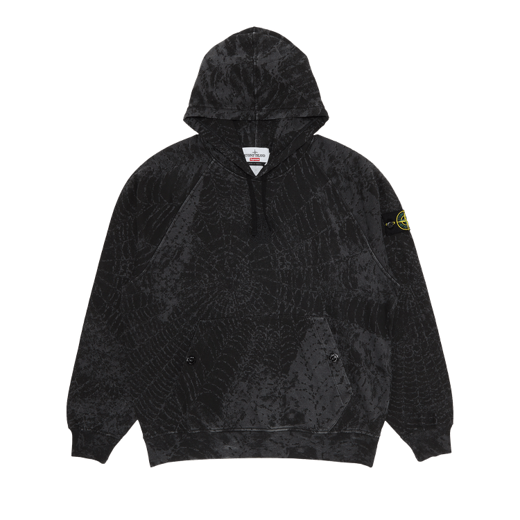 Supreme Stone Island Hooded Sweatshirt (FW23) Black Men's - FW23 - US