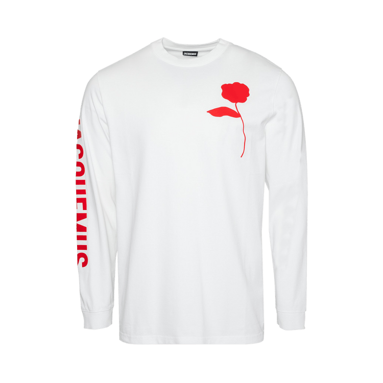 Buy Jacquemus Le Ciceri Long-Sleeve T-Shirt 'White/Red