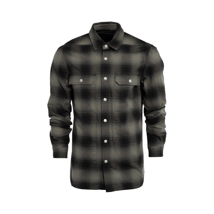 贅沢屋の Buy Rick Owens DRKSHDW Plaid Luxor Outershirt 'Black/Ombre サルエルパンツ
