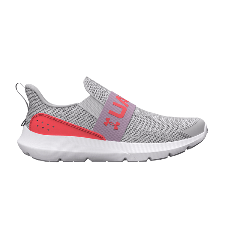 (PS) Under Armour Surge 3 Slip 'Halo Grey Venom Red'