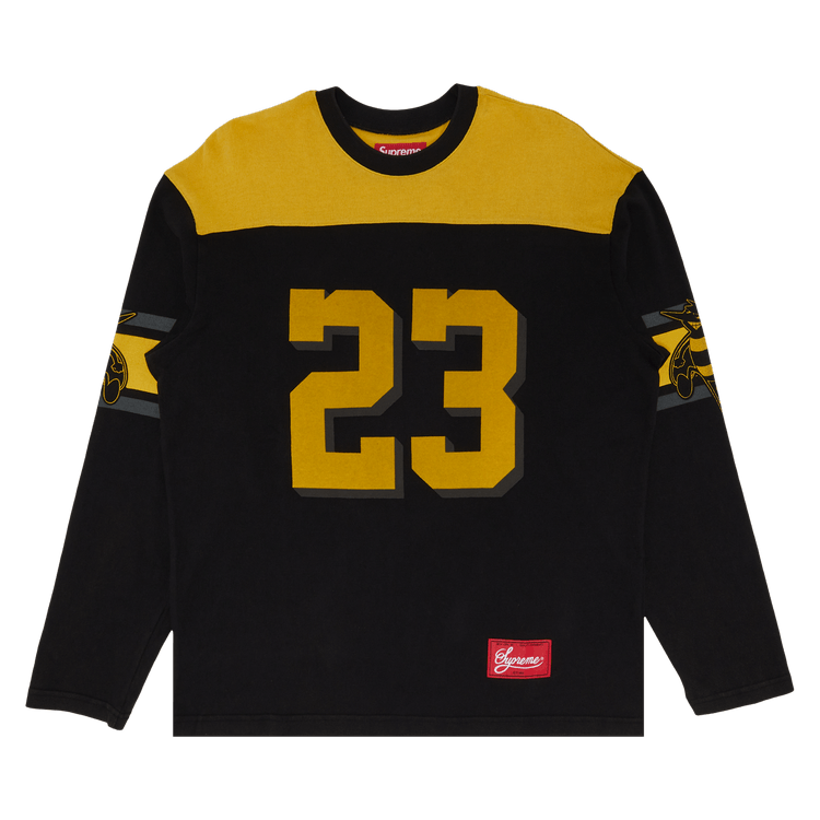 Buy Supreme Bumblebee Long-Sleeve Football Top 'Black' - FW23KN15 BLACK |  GOAT