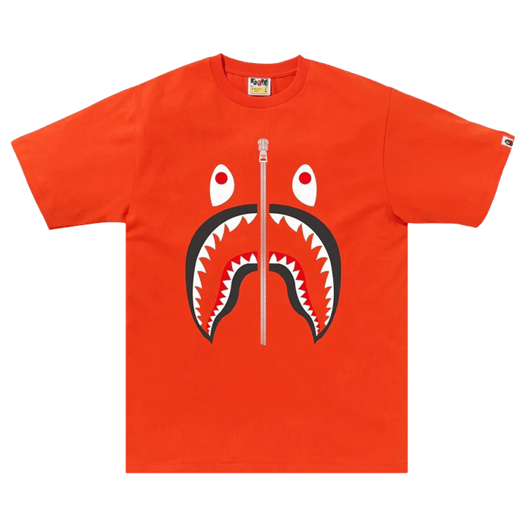 Buy BAPE Shark Tee Orange 1J80 110 004 ORANGE GOAT CA