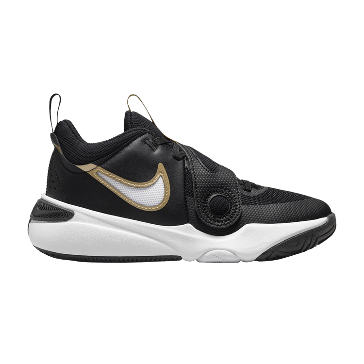 Nike Team Hustle D11 GS 'Black Metallic Gold'