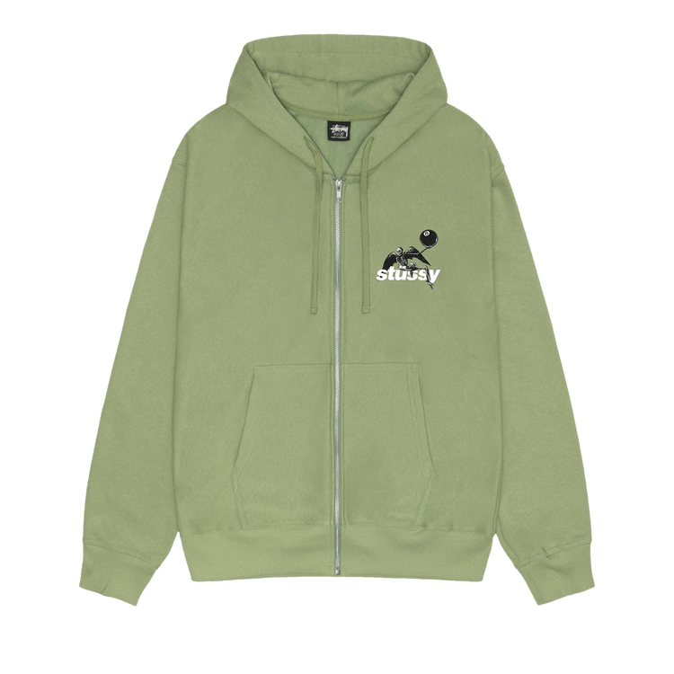 Buy Stussy Apocalypse Zip Hoodie 'Moss' - 1974974 MOSS | GOAT SA