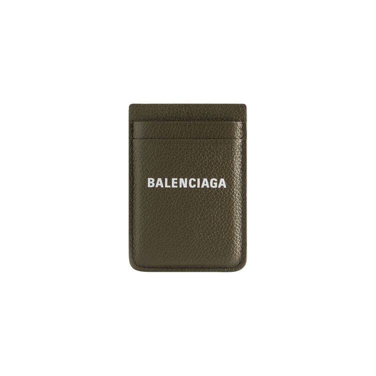 Balenciaga Cash Magnet Card Holder Olive