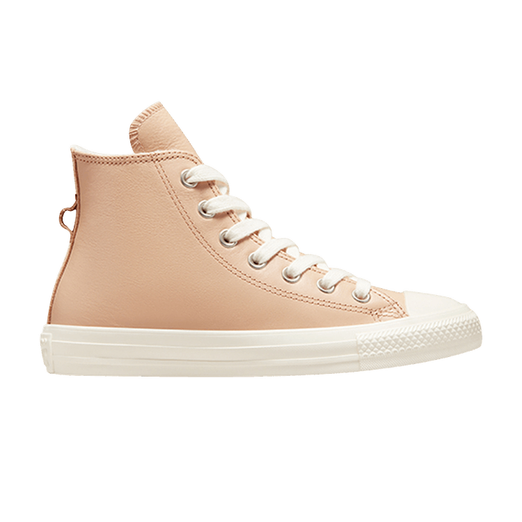 Wmns Chuck Taylor All Star Leather High 'Faux Fur Lining - Epic Dune Egret'