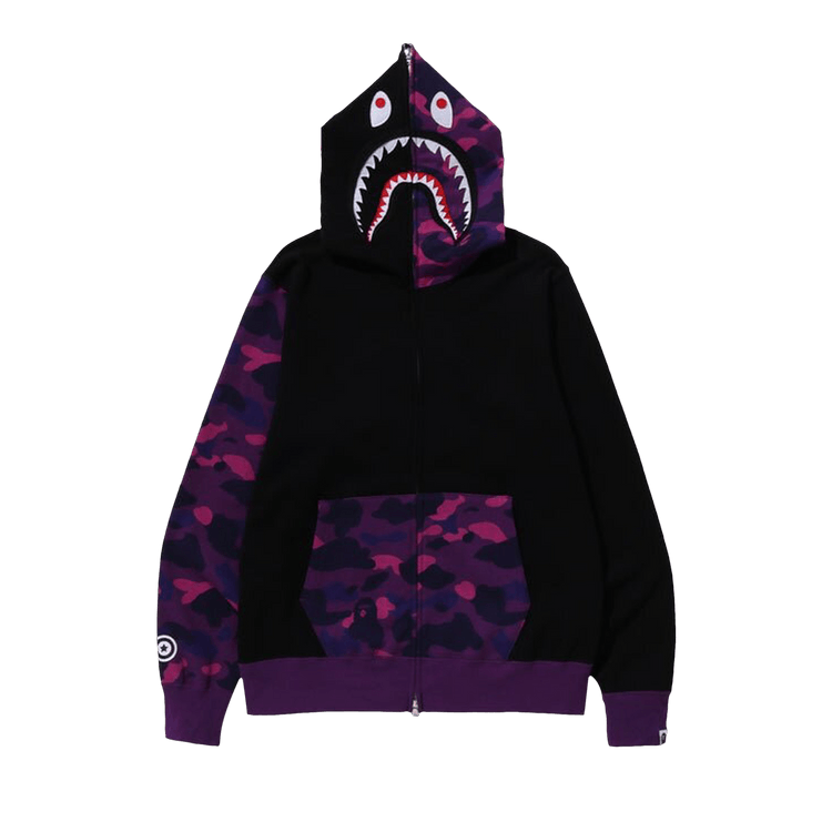 Purple camo hot sale shark hoodie