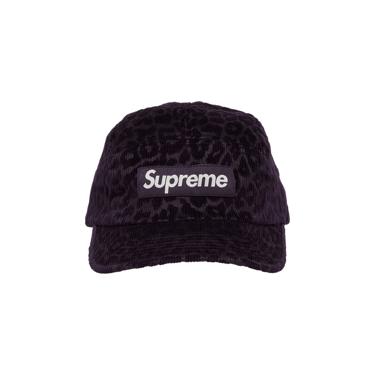 Buy Supreme Leopard Corduroy Camp Cap 'Purple' - FW23H49