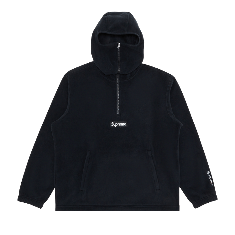 Supreme Polartec Facemask Half Zip Hooded Sweatshirt 'Black'