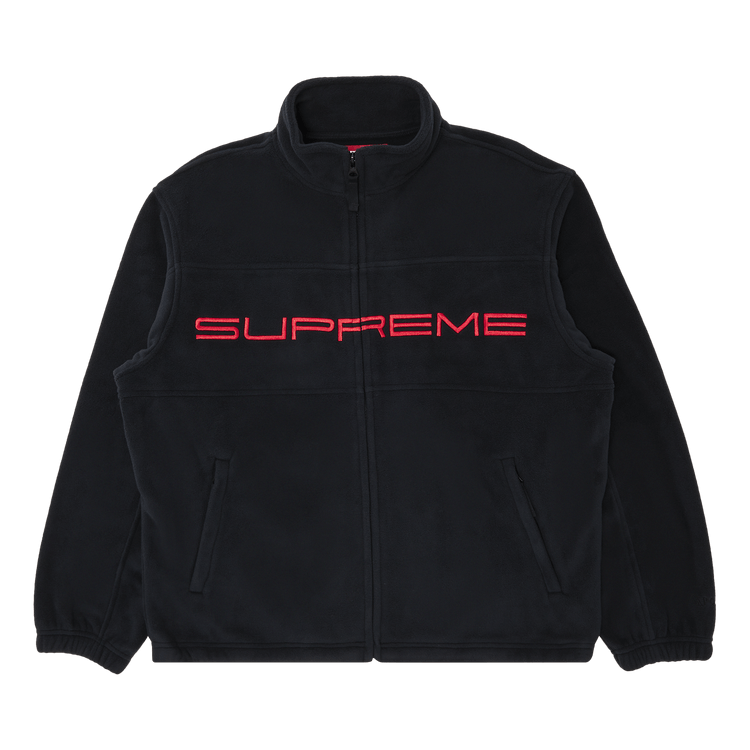 Buy Supreme Polartec Zip Jacket 'Black' - FW23J101 BLACK | GOAT