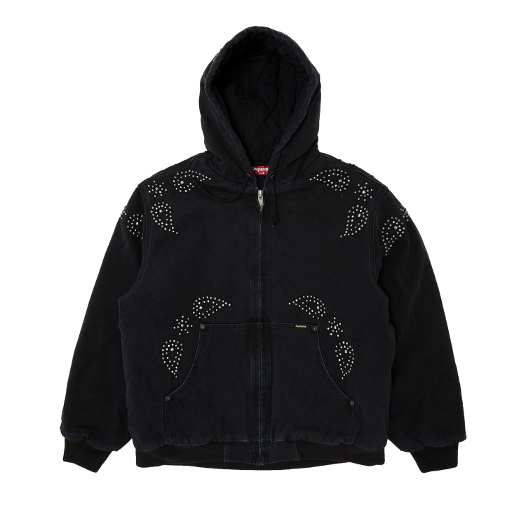 Buy Supreme Paisley Studded Work Jacket 'Black' - FW23J106 BLACK | GOAT