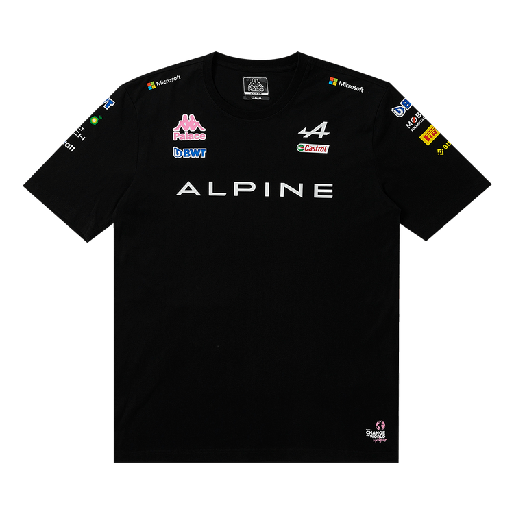 Palace x Kappa For Alpine T-Shirt 'Black'