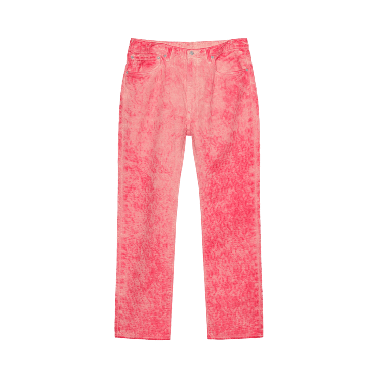 Stussy x Levi's Dyed Jacquard Jean Pink Men's - FW23 - US