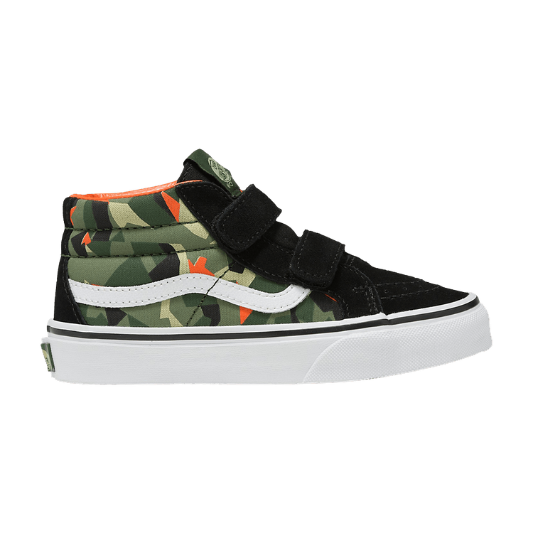 Vans Sk8-Mid Reissue Hook and Loop Shoes 'Black Green Orange'