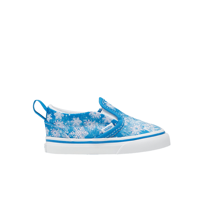 Slip-On V Toddler 'Snowflakes - Winter Wonderland Blue'